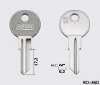 RO49 Silca заготовка ключа англійський профіль