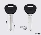HYN10BP (латунь) Silca заготовка автомобільного ключа
