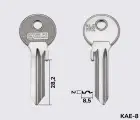 KLE7RX Silca заготовка ключа английский профиль
