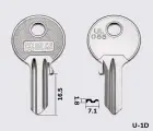 UL056 Silca заготовка ключа англійський профіль