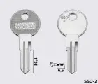 SSO2 Silca заготовка ключа англійський профіль