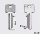 RGA1 Silca заготовка ключа англійський профіль