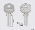 PF2S Silca заготовка ключа англійський профіль