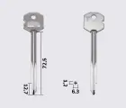 XBW3 Silca заготовка ключа крестообразная