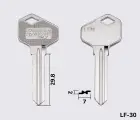 LF39 Silca заготовка ключа англійський профіль