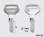 CAX2R Silca заготовка ключа англійський профіль