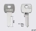 LF42R заготовка ключа англійський профіль