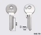 KLE3X заготовка ключа англійський профіль