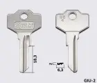 GS4 заготовка ключа англійський профіль
