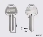 UL050D Silca заготовка ключа англійський профіль