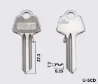 UL050G Silca заготовка ключа англійський профіль