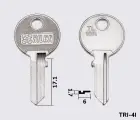 TL10R Silca заготовка ключа англійський профіль