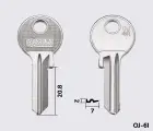 OJ4R Silca заготовка ключа англійський профіль