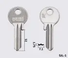 SJ1R Silca заготовка ключа англійський профіль