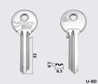 UL054 Silca заготовка ключа англійський профіль