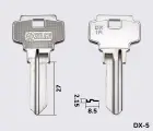 DX1R заготовка ключа англійський профіль