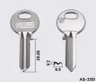 ASS63 Silca заготовка ключа англійський профіль