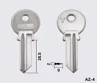 AZ4 Silca заготовка ключа англійський профіль
