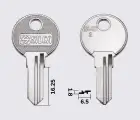 BMB2 Silca заготовка ключа англійський профіль
