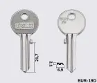 BUR29 Silca заготовка ключа англійський профіль