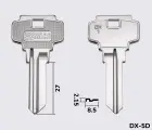 DX1 заготовка ключа английский профиль