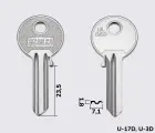 UL058 Silca заготовка ключа англійський профіль