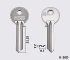 UL064 Silca заготовка ключа англійський профіль