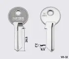 VI080 Silca заготовка ключа англійський профіль