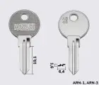 AB43 Silca заготовка ключа англійський профіль