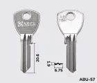 AB76R Silca заготовка ключа англійський профіль