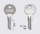 AB41R Silca заготовка ключа англійський профіль