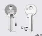 AB14 Silca заготовка ключа англійський профіль