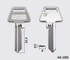 ASS176 Silca заготовка ключа англійський профіль