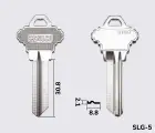 SH10 Silca заготовка ключа англійський профіль