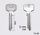 TR8 Silca заготовка ключа англійський профіль
