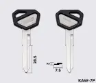 KW15BP (сталь) Silca заготовка автомобільного ключа