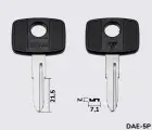 DWO1P Silca заготовка автомобільного ключа
