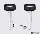 TOY28P Silca заготовка автомобільного ключа