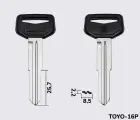 TOY36P Silca заготовка автомобільного ключа