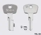 TRK10 Silca заготовка ключа англійський профіль