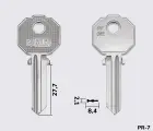 PF092 Silca заготовка ключа англійський профіль