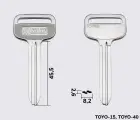 TOY43 Silca заготовка автомобільного ключа