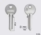 CS206 Silca заготовка ключа англійський профіль
