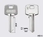 ASU1R Silca заготовка ключа англійський профіль