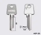 AEP2 Silca заготовка ключа англійський профіль