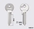 KLE6RX Silca заготовка ключа англійський профіль