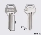 CB23R заготовка ключа англійський профіль