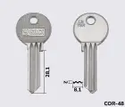 CB78R Silca заготовка ключа англійський профіль