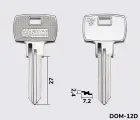 DM17 Silca заготовка ключа англійський профіль