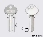 DN2 Silca заготовка ключа англійський профіль